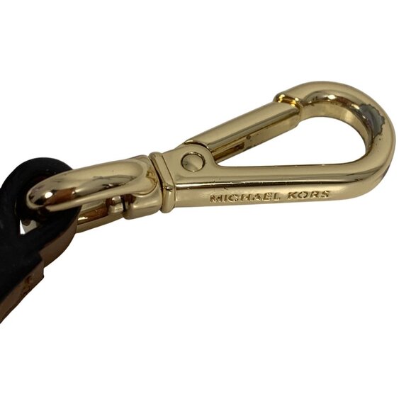 Michael Kors Leather Buckle Replacement Shoulder Strap ONLY Gold Tone Adjustable - Picture 5 of 6